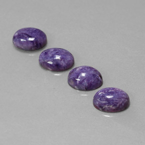 Achetez naturel ct Violet Charoïte gems, Coupe ovale, En provenance Russie chez GemSelect. En stock, livraison internationale!