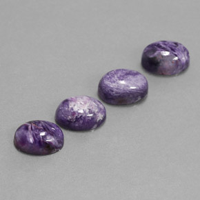 Achetez naturel ct Violet Charoïte gems, Coupe ovale, En provenance Russie chez GemSelect. En stock, livraison internationale!