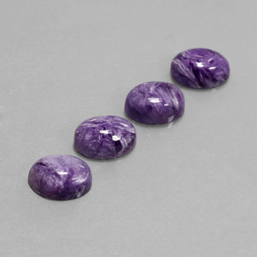 Achetez naturel ct Violet Charoïte gems, Coupe ovale, En provenance Russie chez GemSelect. En stock, livraison internationale!