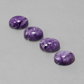 Achetez naturel ct Violet Charoïte gems, Coupe ovale, En provenance Russie chez GemSelect. En stock, livraison internationale!