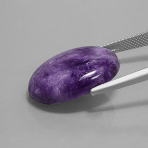 Charoïte Violet naturelle Coupe ovale, 16.85 ct, Opaque