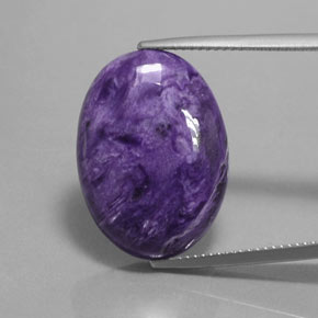 Charoïte violet naturelle coupe ovale, 14,42 ct, opaque