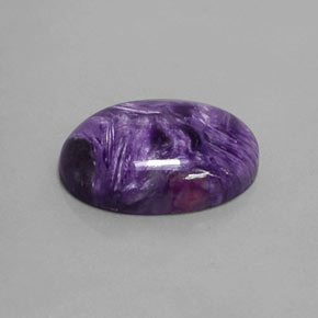 Charoïte Violet naturelle Coupe ovale, 17.94 ct, Opaque
