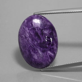 Charoïte Violet naturelle Coupe ovale, 13.10 ct, Opaque