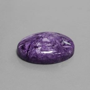 Charoïte violet naturelle coupe ovale, 16,35 ct, opaque