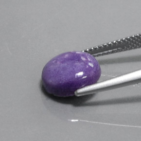 Charoïte violet naturelle coupe roude, 3,11 ct, opaque