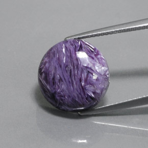 Charoïte Violet naturelle Coupe roude, 8.58 ct, Opaque