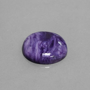Charoïte violet naturelle coupe roude, 5,50 ct, opaque