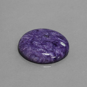 Charoïte violet naturelle coupe roude, 7,06 ct, opaque