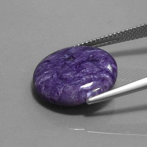 Charoïte violet naturelle coupe roude, 7,06 ct, opaque