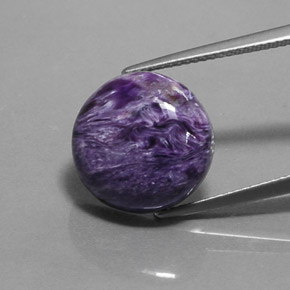 Charoïte Violet naturelle Coupe roude, 8.60 ct, Opaque