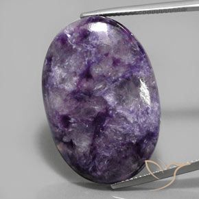 Charoïte Violet mauve naturelle Coupe ovale, 33.89 ct, Opaque