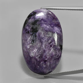Charoïte Violet naturelle Coupe ovale, 33.07 ct, Opaque