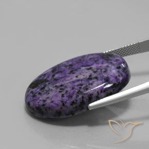 Charoïte Violet foncé naturelle Coupe ovale, 32.45 ct, Opaque
