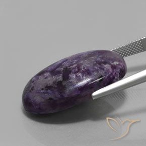 Charoïte Violet foncé naturelle ovale, 28.58 ct, Opaque