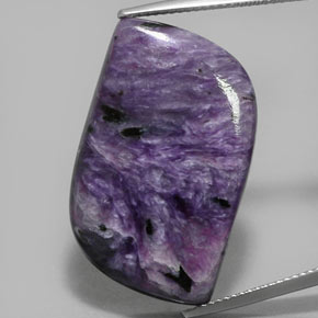 Charoïte violet naturelle forme fantaisie, 29,51 ct, opaque