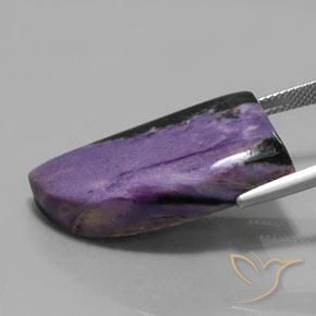 Charoïte Violet foncé naturelle Fantaisie, 29.81 ct, Opaque