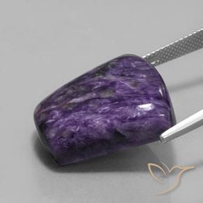 Charoïte Violet foncé naturelle Fantaisie, 32.77 ct, Opaque