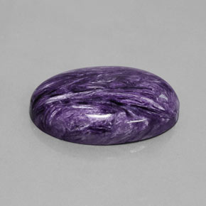 Charoïte Violet naturelle Coupe ovale, 36.74 ct, Opaque