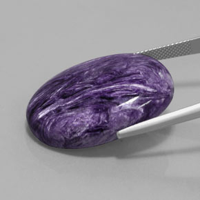 Charoïte Violet naturelle Coupe ovale, 36.74 ct, Opaque