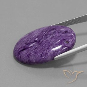 Charoïte Violet foncé naturelle ovale, 29.06 ct, Opaque