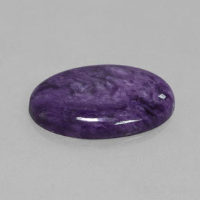 Charoïte violet naturelle coupe ovale, 28,06 ct, opaque