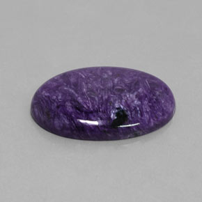 Charoïte violet naturelle coupe ovale, 28,54 ct, opaque