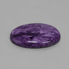 Charoïte violet naturelle coupe ovale, 27,90 ct, opaque