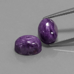 Achetez naturel ct violet charoïte gems, coupe ovale, en provenance russie chez gemselect. en stock, livraison internationale!