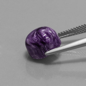 Charoïte violet naturelle coupe ovale, 4,62 ct, opaque