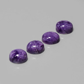Achetez naturel ct Violet Charoïte gems, Coupe ovale, En provenance Russie chez GemSelect. En stock, livraison internationale!