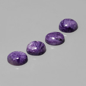 Achetez naturel ct violet charoïte gems, coupe ovale, en provenance russie chez gemselect. en stock, livraison internationale!