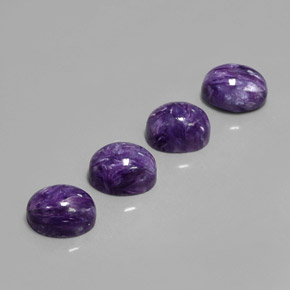 Achetez naturel ct Violet Charoïte gems, Coupe ovale, En provenance Russie chez GemSelect. En stock, livraison internationale!