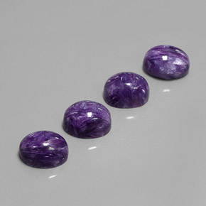 Achetez naturel ct Violet Charoïte gems, Coupe ovale, En provenance Russie chez GemSelect. En stock, livraison internationale!