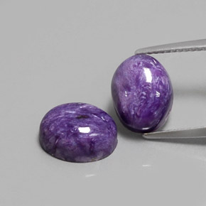 Achetez naturel ct violet charoïte gems, coupe ovale, en provenance russie chez gemselect. en stock, livraison internationale!