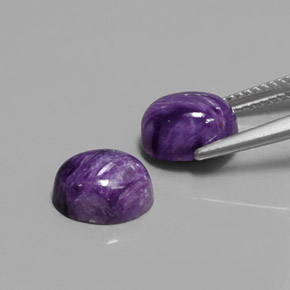 Achetez naturel ct violet charoïte gems, coupe ovale, en provenance russie chez gemselect. en stock, livraison internationale!