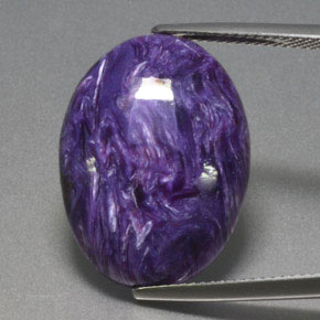 Charoïte Violet naturelle Coupe ovale, 14.32 ct, Opaque