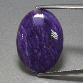 Charoïte Violet naturelle Coupe ovale, 11.88 ct, Opaque
