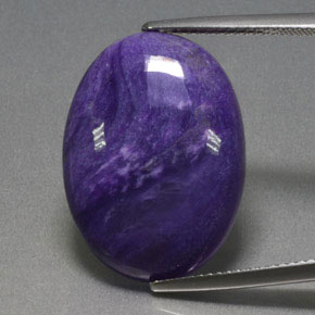 Charoïte Violet naturelle Coupe ovale, 14.14 ct, Opaque