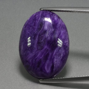 Charoïte Violet naturelle Coupe ovale, 14.40 ct, Opaque