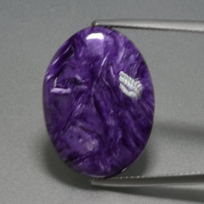 Charoïte Violet naturelle Coupe ovale, 12.96 ct, Opaque