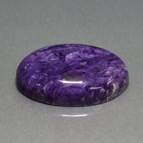 Charoïte violet naturelle coupe ovale, 15,03 ct, opaque