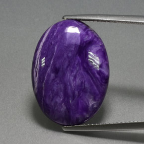 Charoïte Violet naturelle Coupe ovale, 12.19 ct, Opaque