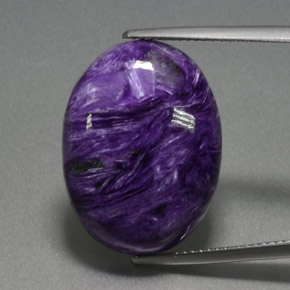 Charoïte Violet naturelle Coupe ovale, 19.17 ct, Opaque