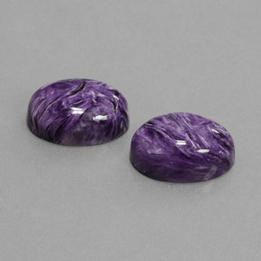 Achetez naturel ct Violet Charoïte gems, Coupe ovale, En provenance Russie chez GemSelect. En stock, livraison internationale!
