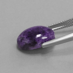 Charoïte Violet naturelle Coupe ovale, 6.09 ct, Opaque