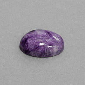 Charoïte violet naturelle coupe ovale, 5,36 ct, opaque
