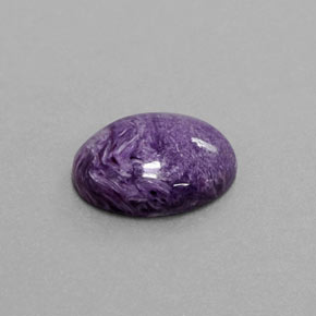 Charoïte violet naturelle coupe ovale, 4,89 ct, opaque