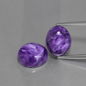 Achetez naturel ct violet charoïte gems, coupe ovale, en provenance russie chez gemselect. en stock, livraison internationale!