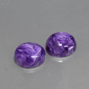 Achetez naturel ct violet charoïte gems, coupe ovale, en provenance russie chez gemselect. en stock, livraison internationale!